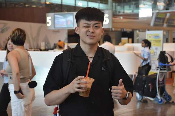 Picture of lance at the airport