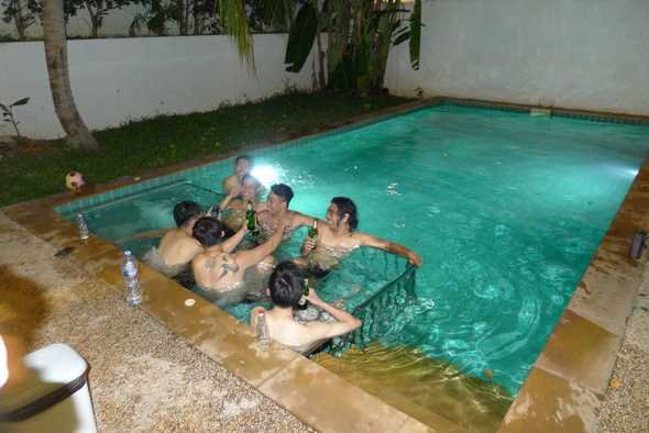 The boys in the pool