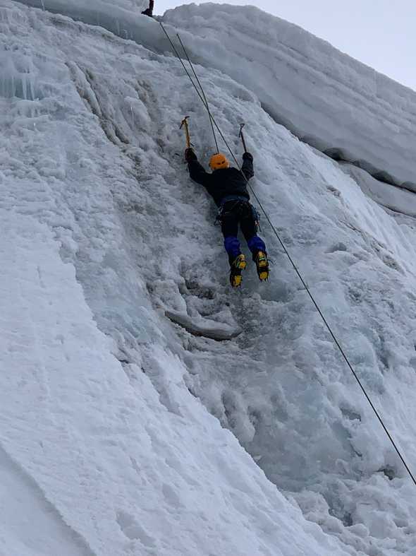 Hanging on dear life