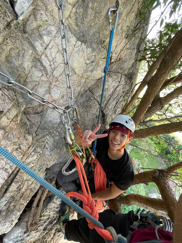 On a multi-pitch with Timothy