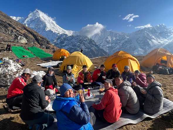 Breakfast at Base Camp